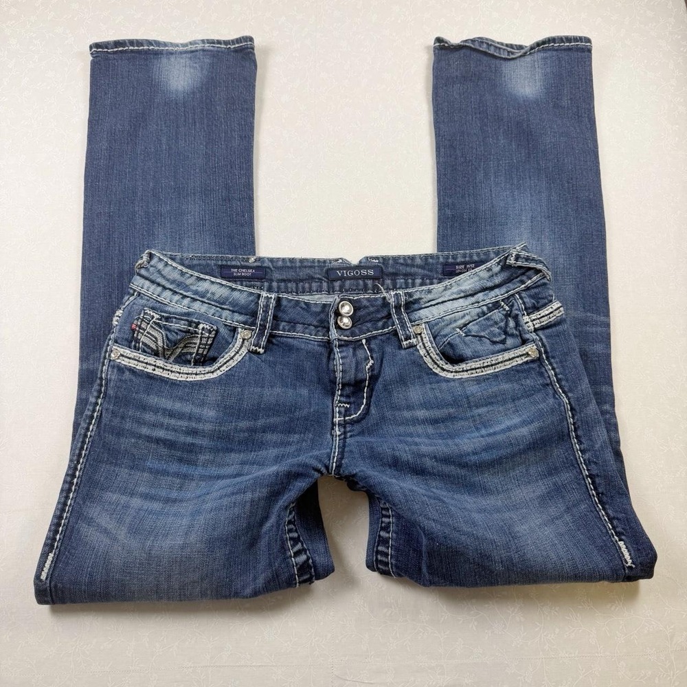 Vigoss Chelsea Slim Boot Y2K Jeans- Size 12